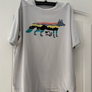 Patagonia Light Gray Fox Graphic Tee